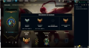 Vendo conta lol smurf gold 1, com borda ouro season passada! - League of Legends