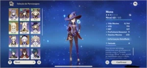 CONTA AR 35 - MONA + KEQING + QIQI - 41 LUAS - Genshin Impact