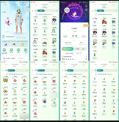 Pokémon GO lvl 35 com Celebi Shiny, 19 Lendários L005