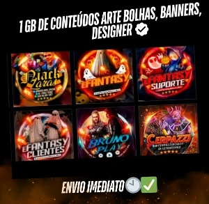 Pack De 1 Gb De Conteúdos Arte Bolhas, Banners, Designer - Others