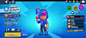 Conta brawl stars rara com Shelly estelar