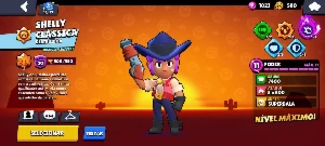 Conta brawl stars rara com Shelly estelar