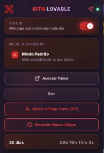 Extensão Lovable Créditos Ilimitados - Inteligência Artificial