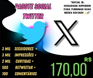 Pack Twitter X - Promoção da semana - Redes Sociais