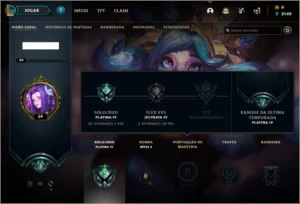 Conta Platina 4 - League of Legends LOL