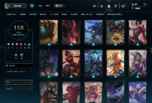 Conta Prata 4 com TODOS os Champ e 158 Skin (MID / JG / TOP) - League of Legends LOL