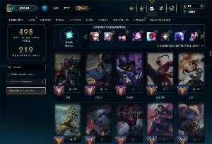 Conta Prata 4 com TODOS os Champ e 158 Skin (MID / JG / TOP) - League of Legends LOL