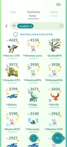 Conta Pokémon go de 2016 com mewtwo de armadura