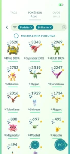 Conta Pokémon go de 2016 com mewtwo de armadura
