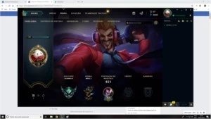 Conta Platina 4 117 skins Faltam 2 champs pra ficar full - League of Legends LOL