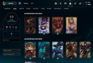 Conta D1 - Handlevel - 65% De Winrate - League of Legends LOL