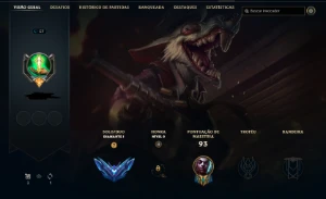 Conta D1 - Handlevel - 65% De Winrate - League of Legends LOL