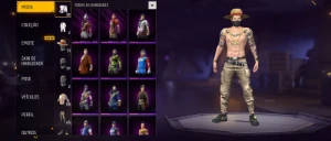Conta Free Fire Level 56 Super Rara