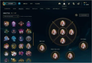 Conta LOL Diamante 105 heros, 90 skins - League of Legends