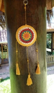 Filtro dos Sonhos em Crochê