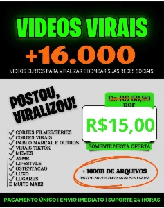 Postou, Viralizou! + 16.000 Vídeos Curtos, Prontos