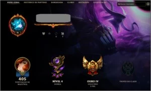 CONTA NÍVEL 69 COM CAMPEÕES 84 E ELO GOLD!!! - League of Legends LOL