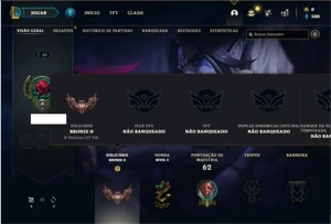 Conta bronze 2 com 25 Champs e 6 Skins ( MD10 JA FEITA ) - League of Legends LOL