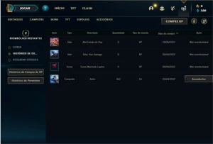 Conta bronze 2 com 25 Champs e 6 Skins ( MD10 JA FEITA ) - League of Legends LOL