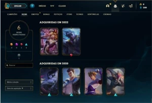 Conta bronze 2 com 25 Champs e 6 Skins ( MD10 JA FEITA ) - League of Legends LOL