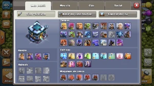 Coc - Cv13 6 Construtor + Clã Nível 10! No Preço! - Clash of Clans