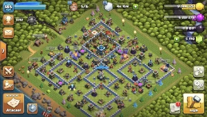 Coc - Cv13 6 Construtor + Clã Nível 10! No Preço! - Clash of Clans