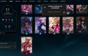 Conta sem rank League of legends (nickname feminino) LOL