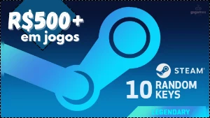 10 Keys Steam | R$500+ em Jogos