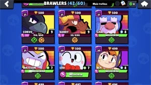 Conta Braw star! Conta grande com lendários. - Brawl Stars