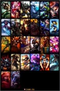 CONTA DE LOL UNRANKED, S6 GOLD 1+73 campeões+27 SKINS - League of Legends