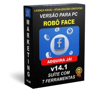 Robô Face para PC - Suíte com 7 Ferramentas Top - Lic. Anual