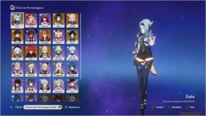 ACC Genshin Impact Ps4 - Zhongli, Eula, Albedo e mais