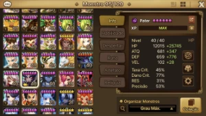 Conta com Pater e alguns Nat5 - Summoners War