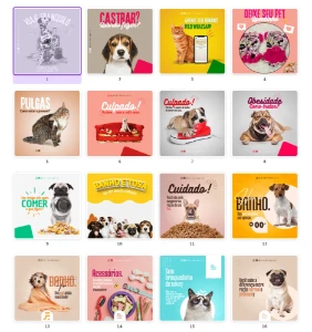 Pack Canva Petshop - 55 Artes Editáveis - Serviços Digitais