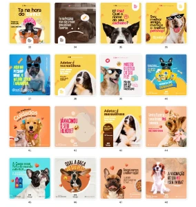 Pack Canva Petshop - 55 Artes Editáveis - Serviços Digitais