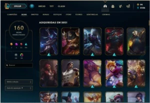 Conta league of legends lvl 530 , 160 skins LOL