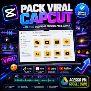 Pack Viral CapCut +10.000 Recursos TikTok, Reels e Shorts - Artes e Templates Artes Canva