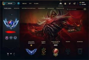 Conta League of Legends - Diamante 3 completa LOL
