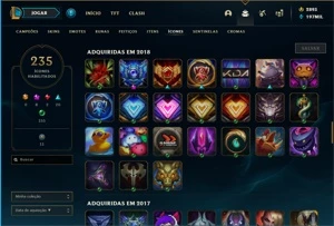 Conta League of Legends - Diamante 3 completa LOL