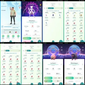 LVL 21 | Mewtwo + 4 Lendários + 27 Shinies | D014 - Pokémon