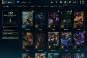 conta platina 4 main master yi - League of Legends LOL
