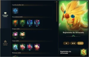 LVL 52 POSSUI 354 SKINS PEQUENAS LENDAS (TFT) E MAIS! - League of Legends LOL
