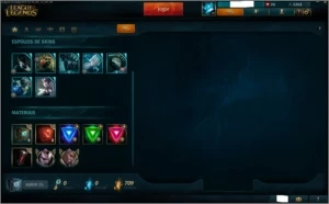 Conta de League of Legends Platina I LOL