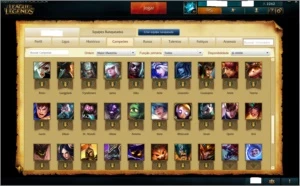 Conta de League of Legends Platina I LOL