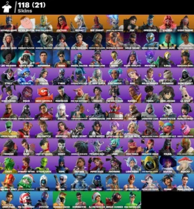 CONTA FORTINITE | 118 skins | T-800 |Eren Jaeger | Dahlia - Fortnite