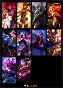 Conta na MD10 ainda (Ouro Season passada),58 Champs,10 skins - League of Legends LOL