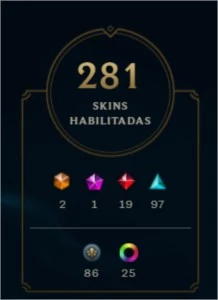 conta lol 300 skins - League of Legends