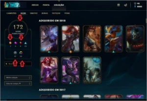 Conta de League of legends LOL