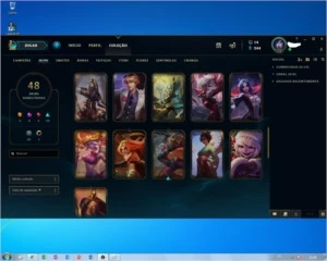 Conta Legue of Legends com 112 Campeões e 48 Skins - League of Legends LOL