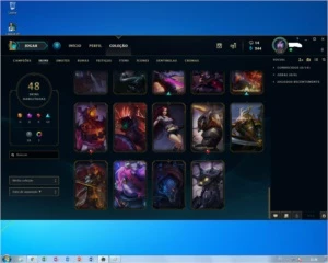 Conta Legue of Legends com 112 Campeões e 48 Skins - League of Legends LOL